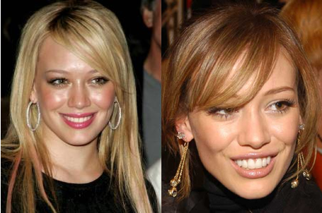 Hilary Duff before and after